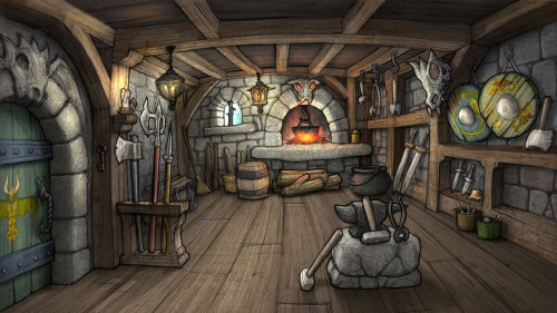 Blacksmith's shop for How to Train Your Dragon